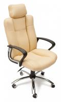 Компьютерное кресло OXFORD хром кож/зам, бежевый/бежевый перфорированный, 36-34/36-34/06 (id:  ) фото Компьютерное кресло OXFORD хром кож/зам, бежевый/бежевый перфорированный, 36-34/36-34/06 (id:  ). Фото №1