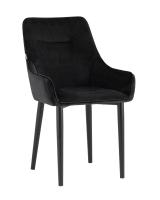 Стул Джоан велюр черный фото Стул Джоан велюр черный. Фото №1