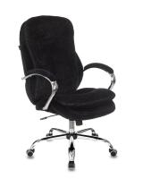 Кресло руководителя Бюрократ T-9950SL Fabric черный Light-20 крестовина металл хром. Фото №1