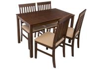 Обеденная группа Luar (стол и 4 стула) espresso / cream Обеденная группа Luar (стол и 4 стула) espresso / cream