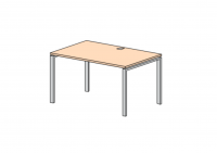 Стол писменный прямоугольный с пропуском под кабель глубиной 800 мм Европа Лайт фото Стол писменный прямоугольный с пропуском под кабель глубиной 800 мм Европа Лайт