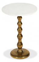 Столик кофейный Secret De Maison BOLLY ( mod. 12483-M ) алюминиевый сплав/мрамор, 40,5x40,5x58,5 см, античная медь