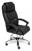 Компьютерное кресло BERGAMO (хром) [кож/зам, черный, 36-6]  id -. Фото №1