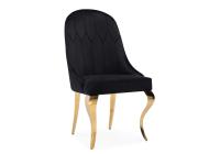 Стул на металлокаркасе Gustav black / gold