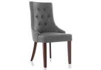 Стул деревянный Elegance dark walnut / fabric grey Стул деревянный Elegance dark walnut / fabric grey