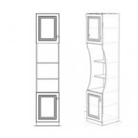 Стеллаж с дверками АЙС фото Стеллаж с дверками АЙС. Фото №1