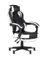 Кресло игровое TopChairs Virage черно-белое фото Кресло игровое TopChairs Virage черно-белое. Фото №1