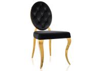 Стул Odda черный / золотой. Фото №1