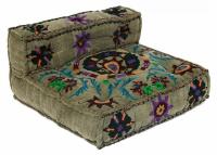 Модуль мягкий со спинкой Secret De Maison SOL (mod. MA-104) cotton Kilim, 80х80х43см, серый с цветами фото Модуль мягкий со спинкой Secret De Maison SOL (mod. MA-104) cotton Kilim, 80х80х43см, серый с цветами. Фото №1