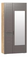 Шкаф для одежды Livorno НМ 013.36 (фасад с зеркалом), Софт Графит, Дуб Бунратти