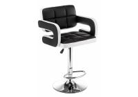 Барный стул Bent черный / белый фото Барный стул Bent черный / белый. Фото №1