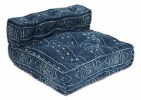 Модуль мягкий со спинкой Secret De Maison VERONA (mod. 10096) cotton Kilim, 80х80х43см, синий Модуль мягкий со спинкой Secret De Maison VERONA (mod. 10096) cotton Kilim, 80х80х43см, синий. Фото №1