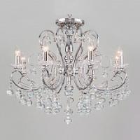 Подвесная люстра Eurosvet Collana 10096/8 хром/прозрачный хрусталь Strotskis фото Подвесная люстра Eurosvet Collana 10096/8 хром/прозрачный хрусталь Strotskis. Фото №1