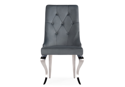 Стул на металлокаркасе Viki dark grey / steel фото Стул на металлокаркасе Viki dark grey / steel. Фото №4