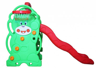 Комплекс игровой Медвежонок, зеленый, красный. Фото №4