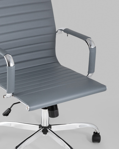 Кресло руководителя TopChairs City серый. Фото №9