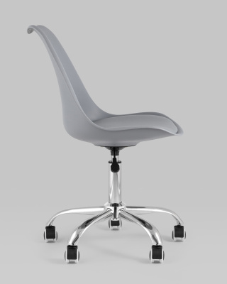 Стул офисный BLOK NEW пластиковый серый фото Стул офисный BLOK NEW пластиковый серый. Фото №4