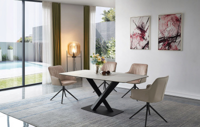 Стол DT-2017 белая керамика MR35 (180) фото Стол DT-2017 белая керамика MR35 (180). Фото №4