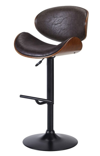 Стул барный JY1076 коричневый/черный. Фото №3