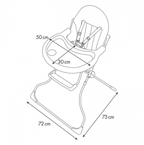 Стул для кормления Polini Kids 152, бежевый. Фото №10