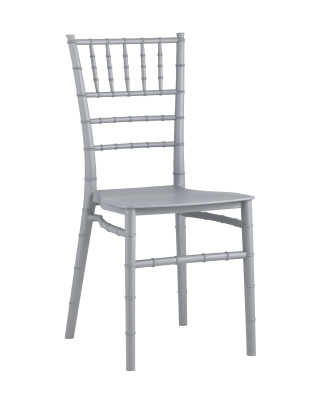 Стул Chiavari (Кьявари) пластик серебряный фото Стул Chiavari (Кьявари) пластик серебряный. Фото №2