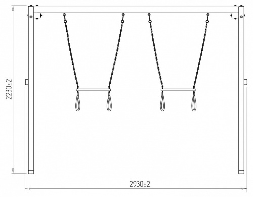 Качели детские Р911-31, коричневый. Фото №9