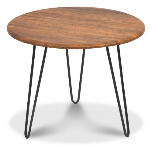 Стол журнальный HURON МДФ/металл, 55*55*45 см, Дуб Американский (ножки черные) фото Стол журнальный HURON МДФ/металл, 55*55*45 см, Дуб Американский (ножки черные). Фото №1