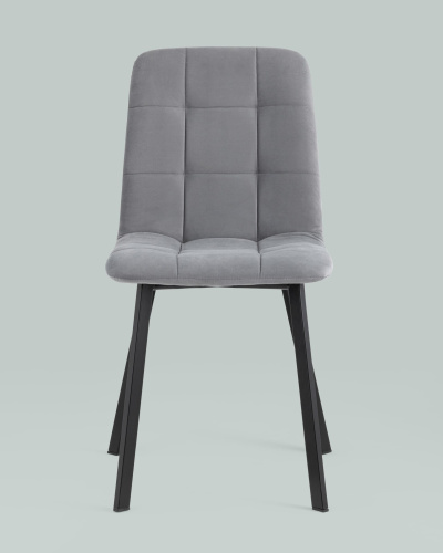 Стул Oliver Square велюр серый. Фото №5