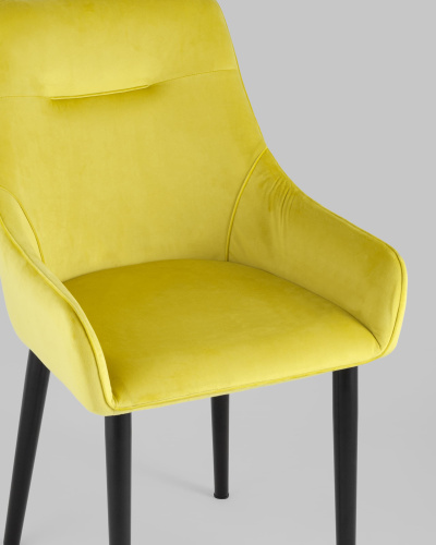 Стул Джоан велюр жёлтый. Фото №9