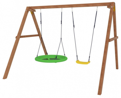 Качели детские Р911-19, коричневый. Фото
