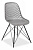 Стул VINCENT (mod. 8001) металл/пластик, 46,5 х 53 х 83,5 см, серый/черный (поставляется по 4 шт)