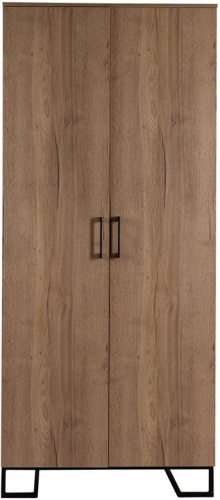 Шкаф двухстворчатый без зеркал Loft Дуб Табак. Фото №4