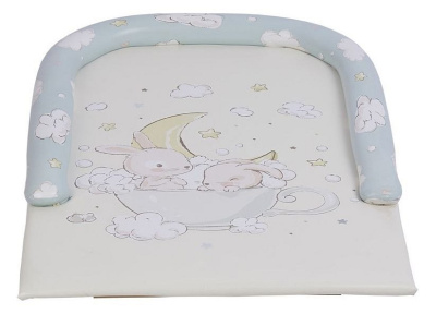 Доска пеленальная Polini kids Зайки на облачках с бортиками,. Фото №4