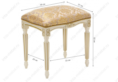 Стул деревянный Беттино патина золото / бежевый фото Стул деревянный Беттино патина золото / бежевый. Фото №2