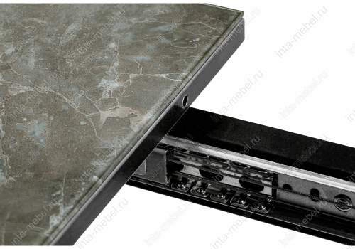 Стол деревянный Агни 110 королевский мрамор / черный матовый. Фото №9