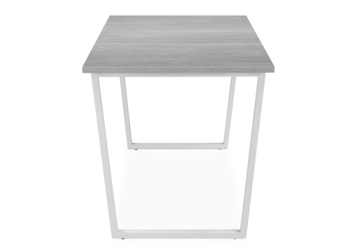 Стол деревянный Лота Лофт 120 25 мм бетон / белый матовый. Фото №6