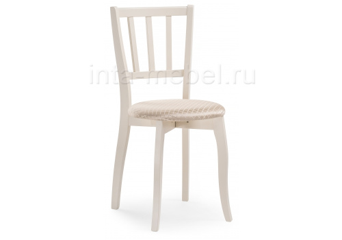 Стул деревянный Айра молочный / ромб. Фото №1