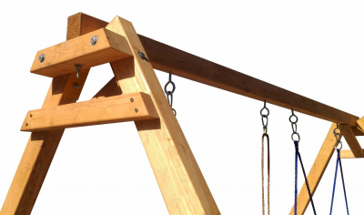 Качели детские Р911-21, коричневый. Фото №5