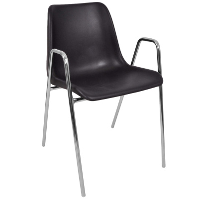 Стул Vicenza-4 высокие ножки с подлокотниками хром фото Стул Vicenza-4 высокие ножки с подлокотниками хром. Фото №5