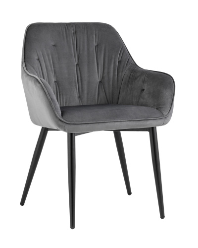 Стул Алекса велюр серый. Фото №1