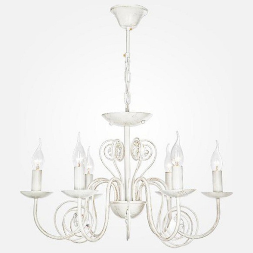 Подвесная люстра Eurosvet Tomas 60018/6 белый с золотом. Фото №2