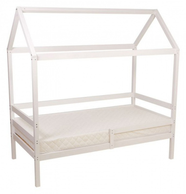 Кровать-домик Polini Kids Simple, белый. Фото №3