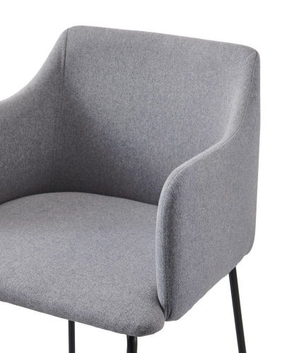 Стул C-961 серый/матовый черный. Фото №2