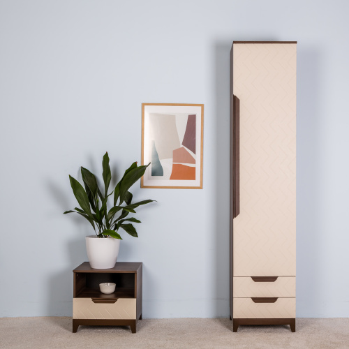 Шкаф с ящиками универсальный Сканди Бежевый. Фото №10