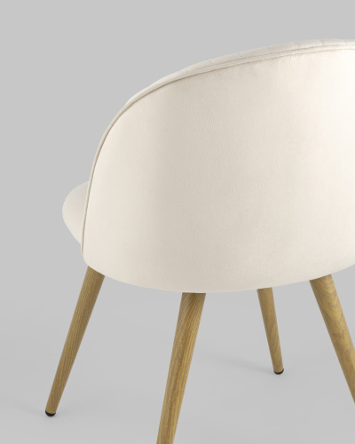 Стул Лион Страйпс велюр кремовый. Фото №8