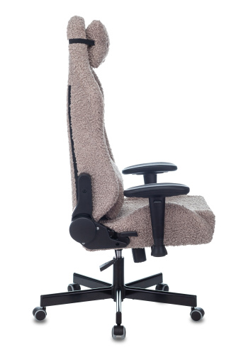 Кресло игровое Knight T1 серый экомех с подголов. крестовина металл. Фото №4