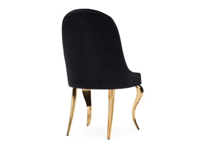 Стул на металлокаркасе Gustav black / gold. Фото