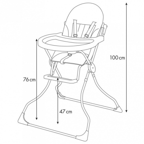 Стул для кормления Polini Kids 152, бежевый. Фото №9