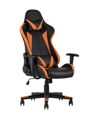 Кресло игровое TopChairs Gallardo оранжевое фото Кресло игровое TopChairs Gallardo оранжевое. Фото №2