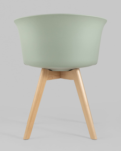 Стул Blossom с подушкой серо-зеленый. Фото №6